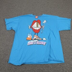 Vintage Exact-Science Shirt Mens 2XL Blue Keep Your Kicks Graphic Tee 90s